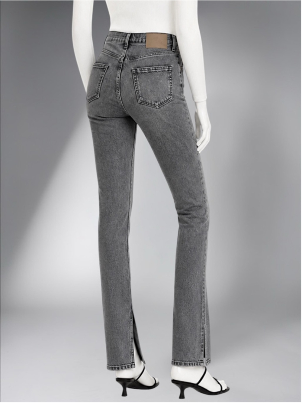 Zara Full Length High Rise Split Skinny Jeans - Picture 7 of 7